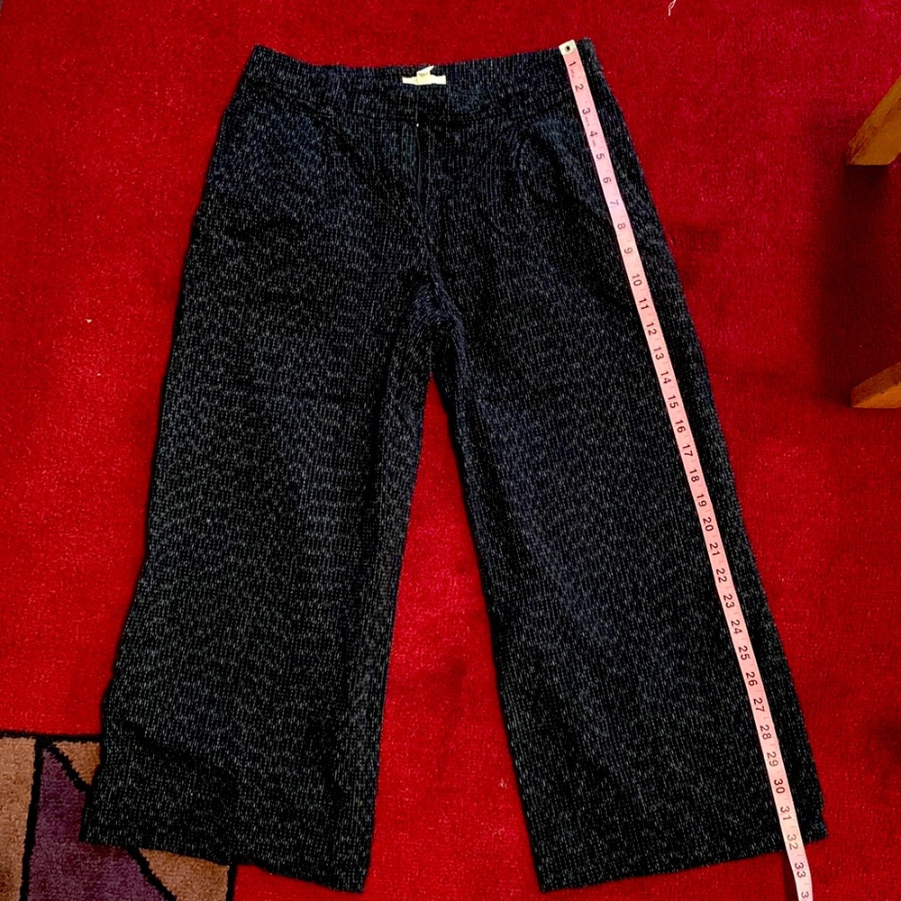Eileen Fisher organic cotton wide legged cropped pants